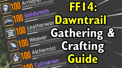 ff14 dawntrail crafting guide.